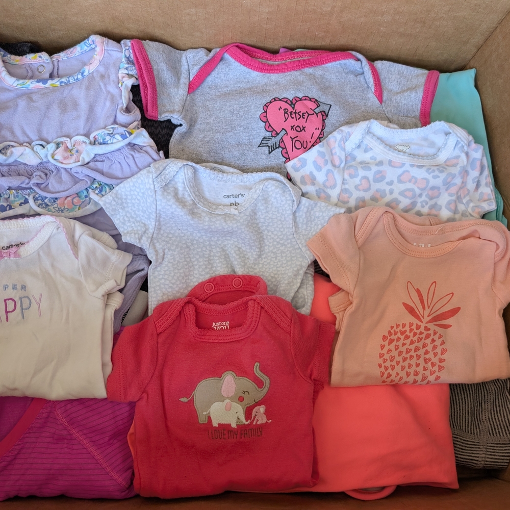 Assorted Baby Onesies and Outfits